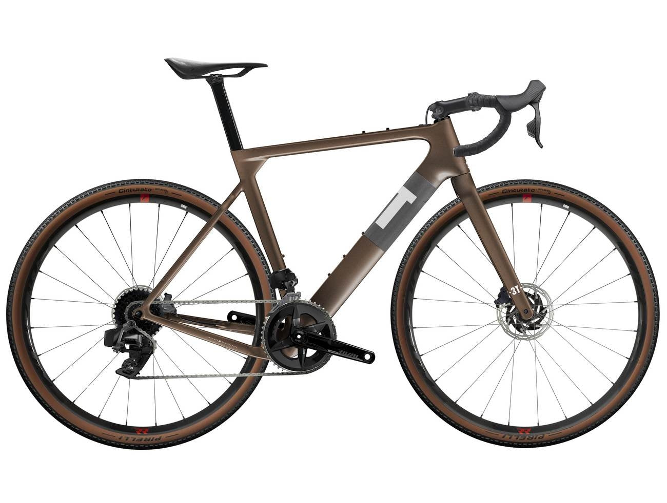 NEW 2021 3T Exploro Team Rival eTap 2x Road/Gravel Bike Coffee Brown
