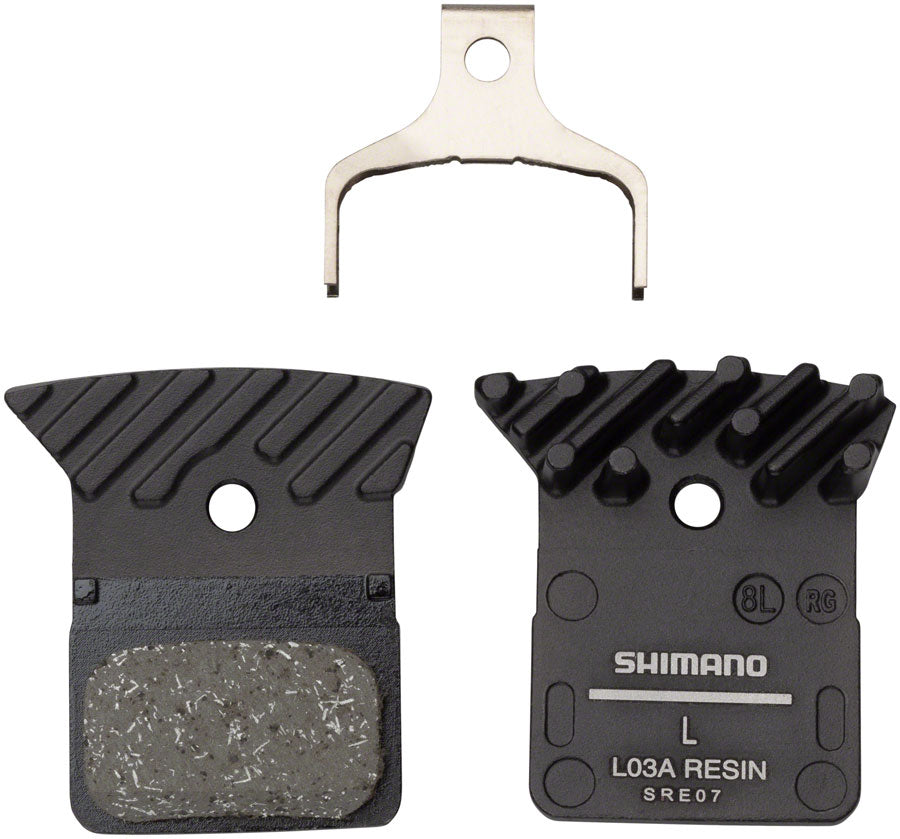 NEW Shimano L03A Resin Disc Brake Pads - Resin, Aluminum Backed, Finned, Fits 105 BR-R7070, BR-RS405, BR-R9170, and BR-R8070