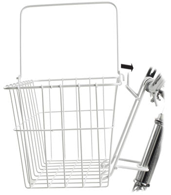 NEW Wald 3133 Front Quick Release Basket with Bolt-On Mount: White