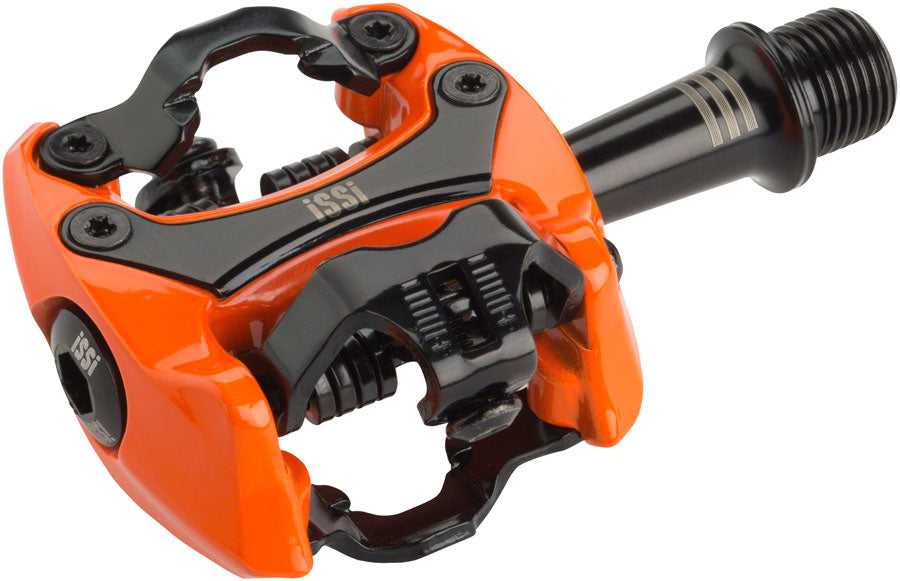 NEW iSSi Flash III Pedals - Dual Sided Clipless, Aluminum, 9/16", Orange