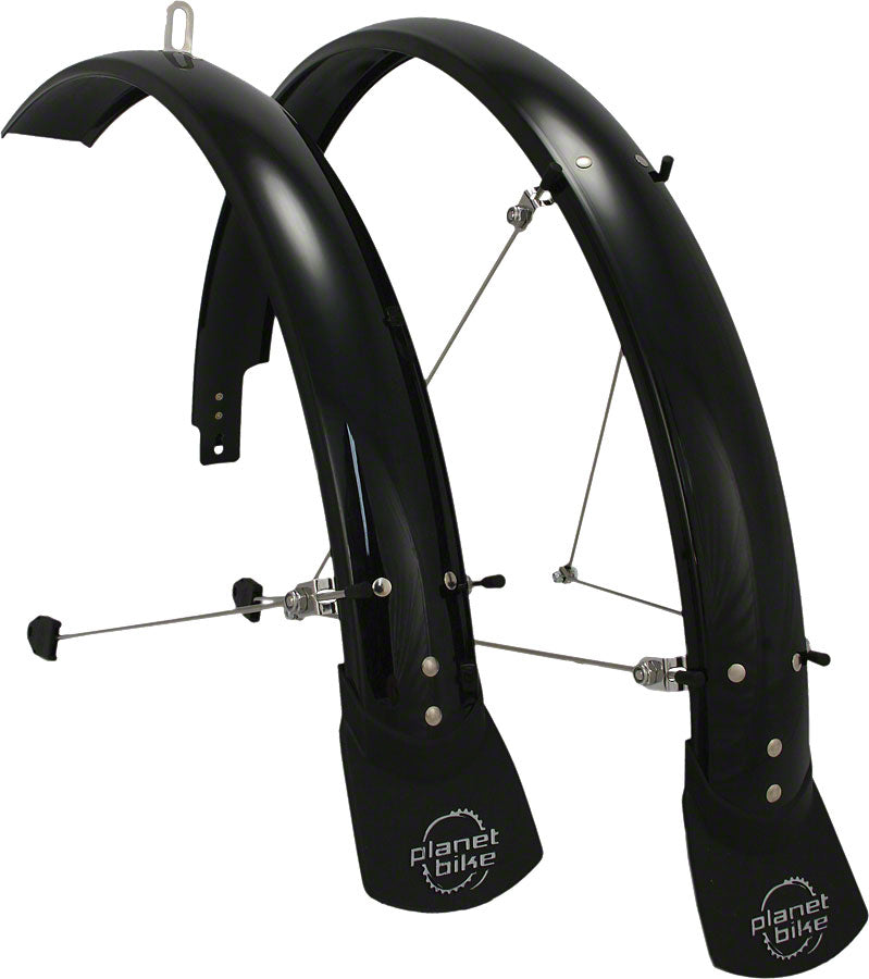 NEW Planet Bike Hardcore 26" x 60 Fender Set: Black (26 x 1.4-1.9)