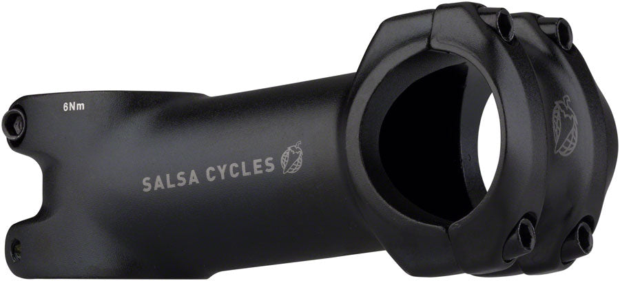 NEW Salsa Guide Stem - 80mm, 31.8 Clamp, +/-6, 1 1/8", Aluminum, Black