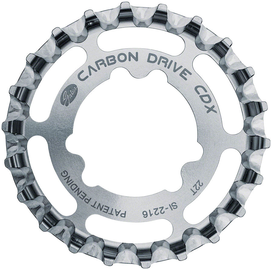 NEW Gates Carbon Drive CDX CenterTrack Rear Sprocket - 22t, For Sturmey-Archer 31.85mm 3-Lobe, Silver - Around the Cycle