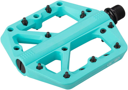 NEW Crank Brothers Stamp 1 Pedals - Platform Composite 9/16 Turquoise Large - Around the Cycle