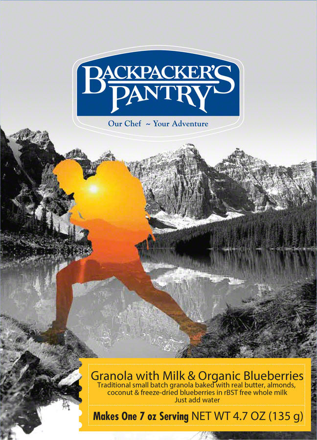 NEW Backpacker's Pantry Granola with Organic Blueberries and Milk: 1 Serving