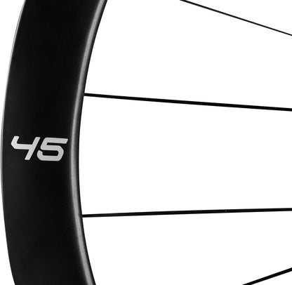 NEW ENVE Composites 45 Foundation Wheelset - 700, 12 x 100/142mm, Center-Lock, XDR, Black - Around the Cycle