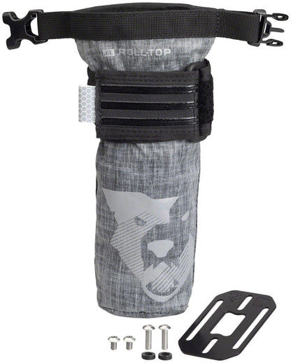 NEW Wolf Tooth B-RAD TekLite Roll-Top Bag and Mounting Plate - 0.6L Black