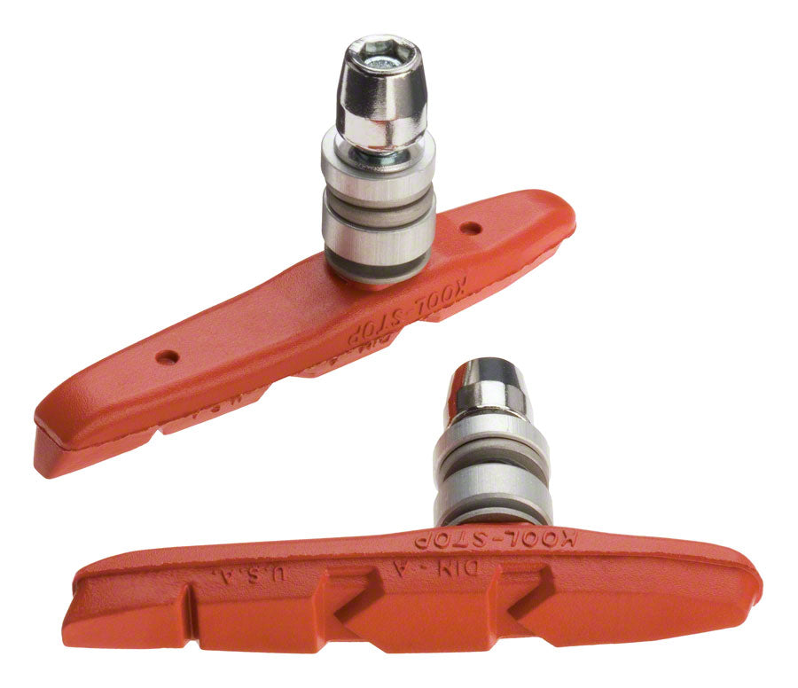 NEW Kool-Stop Thinline Brake Shoe Threaded Post for Linear Pull, Salmon Compound