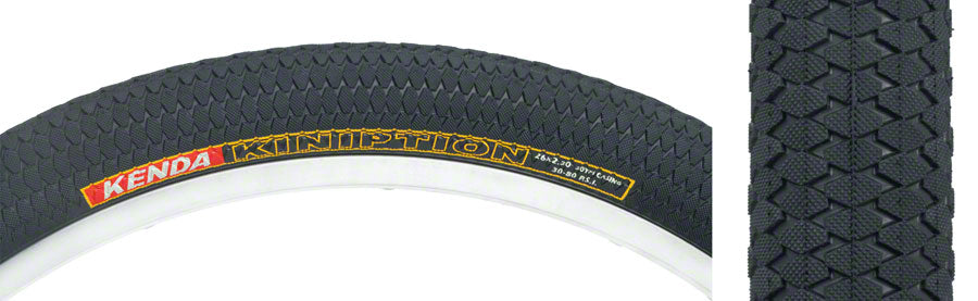 NEW Kenda Kiniption Tire - 26 x 2.3 Clincher Wire Black 30tpi - Around the Cycle