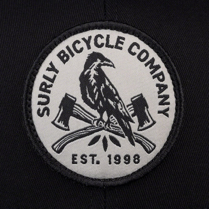 NEW Surly Dark Feather Snapback Hat - Black, Adjustable - Around the Cycle