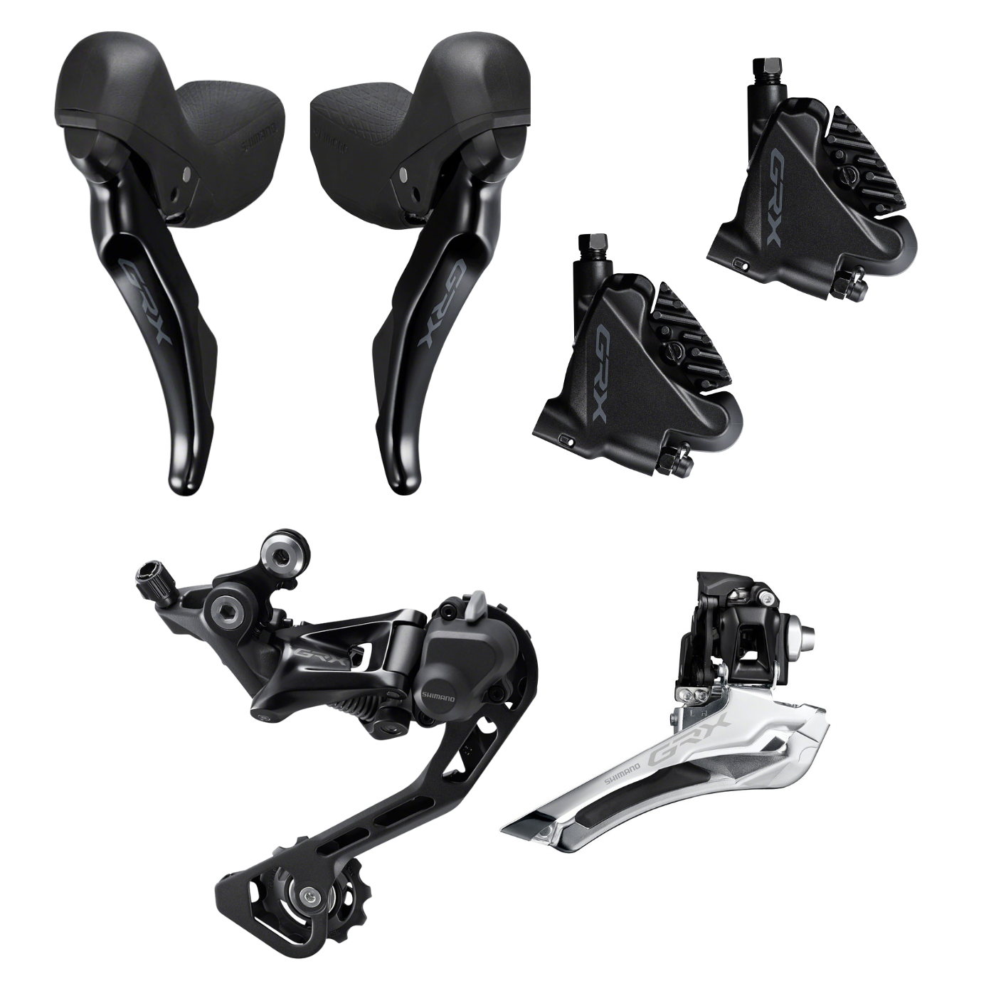 Shimano GRX RX400 10 Speed Hydraulic Mini Groupset - Shifters Brakes Derailleurs