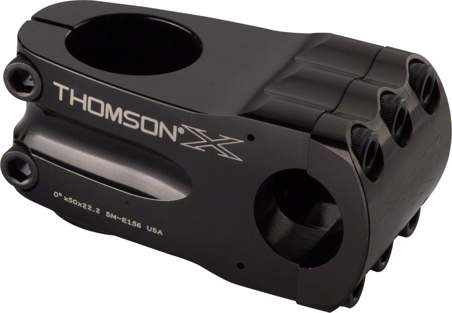 NEW Thomson BMX Stems Thomson Elite BMX Stem 50mm 7/8" +/- 0 degree Black - Around the Cycle