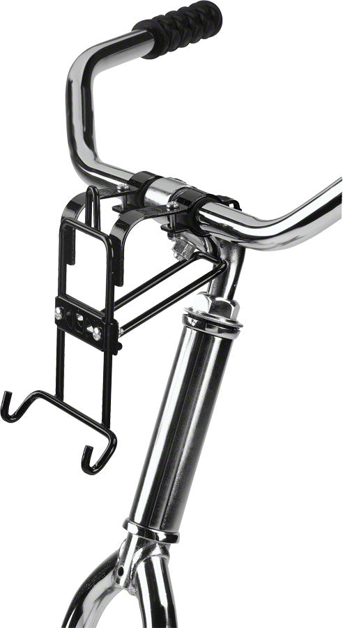 NEW Wald 3133 Front Quick Release Basket with Bolt-On Mount: Gloss Black