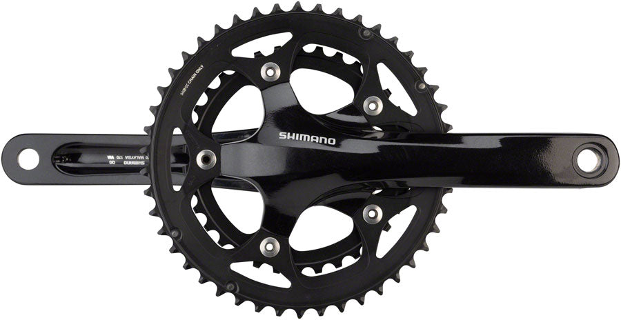SHIMANO - クロ Shimano GRX FC-RX610-1 Crankset (Black) (1 x 12) (Hollowtech