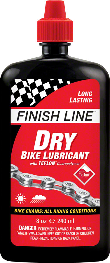 NEW Finish Line DRY Bike Chain Lube - 8 fl oz, Drip