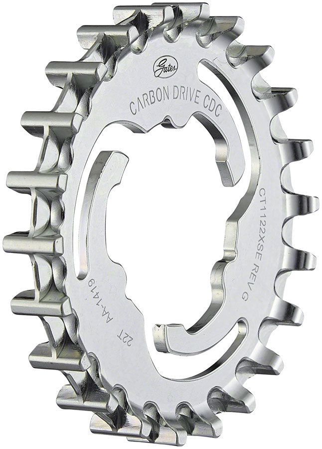 NEW Gates Carbon Drive CDC CenterTrack 3-Lobe SureFit™ Rear Sprocket - 22t, Shimano/SRAM 3-Lobe, Gray - Around the Cycle