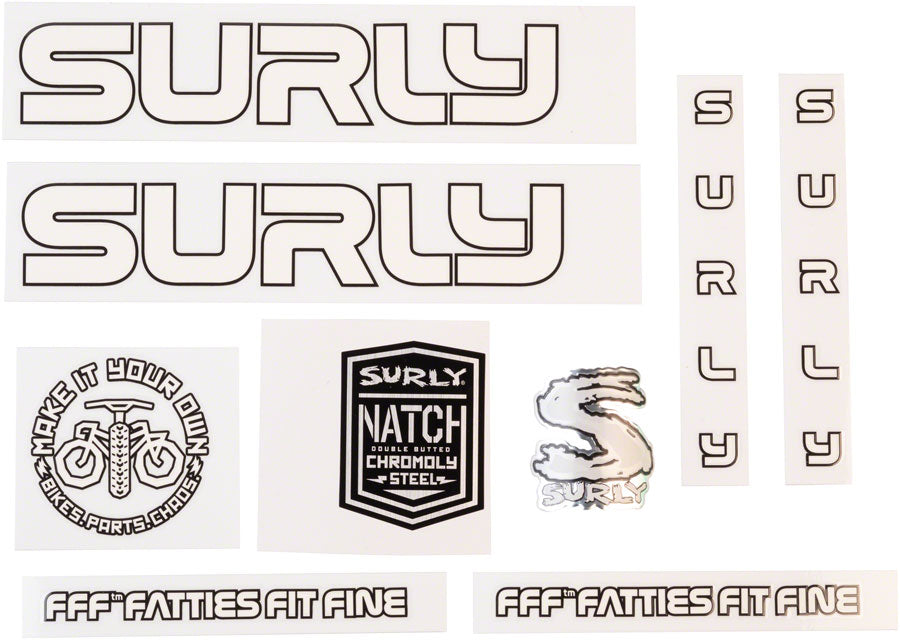 NEW Surly Intergalactic Decal Set - White