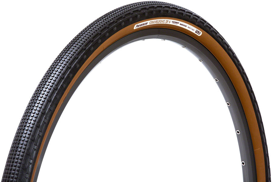 NEW Panaracer GravelKing SK Plus Tire - 700 x 38, Tubeless, Folding, Black/Brown, ProTite Protection