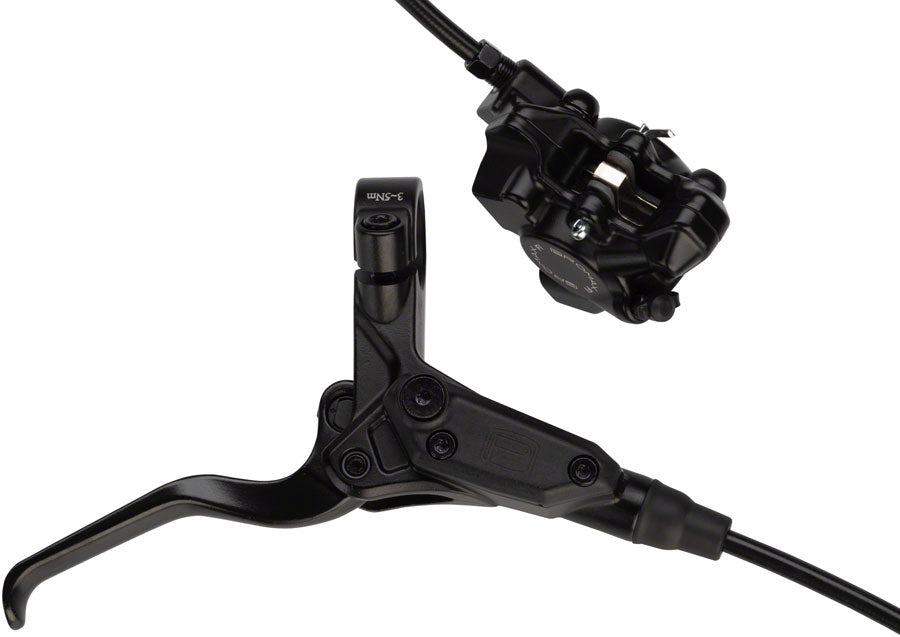 NEW Promax F1 Disc Brake and Lever - Rear, Hydraulic, Flat Mount, Black
