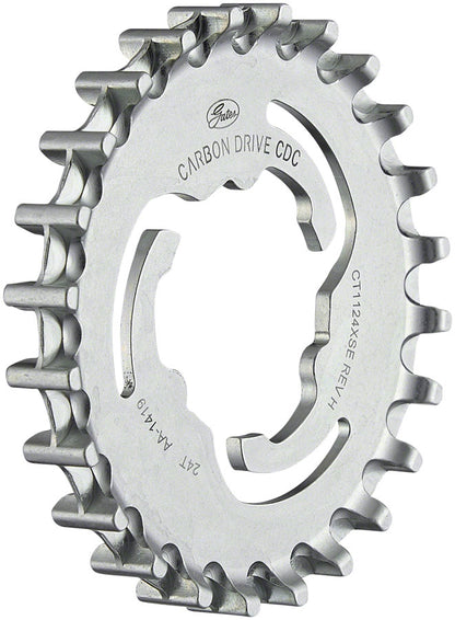 NEW Gates Carbon Drive CDC CenterTrack Rear Sprocket for Enviolo - 24t, Silver - Around the Cycle