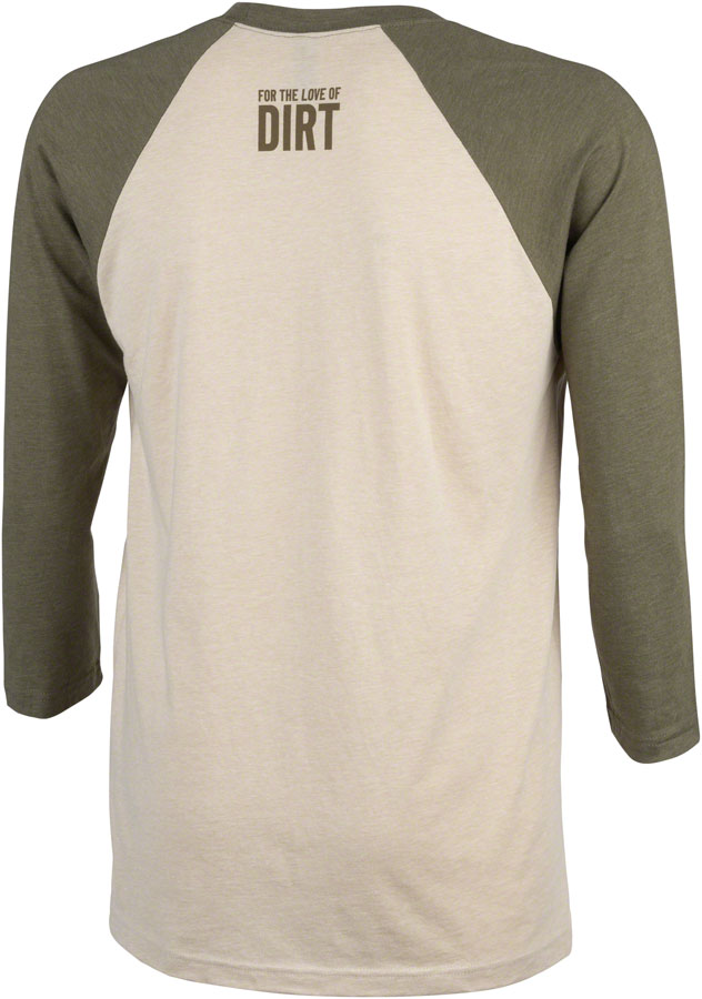 NEW Salsa Outback Unisex 3/4 Tee - Cream, Military Green, Small