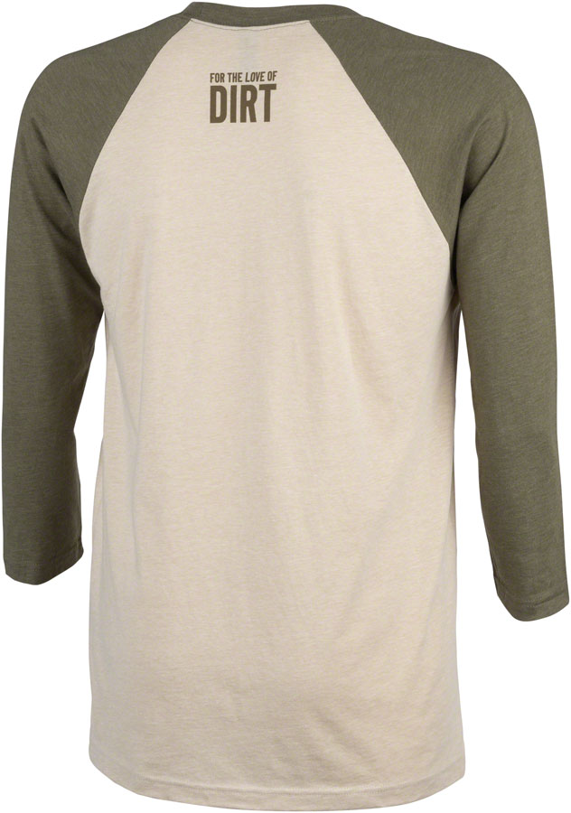 NEW Salsa Outback Unisex 3/4 Tee - Cream, Military Green, Large