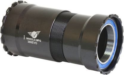 NEW Wheels Manufacturing 386EVO Thread-Together Bottom Bracket - DUB Spindle, ABEC-3 Bearing, Black