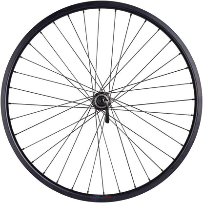 NEW Quality Wheels Value HD Series Disc Front Wheel - 26", QR x 100mm, Center-Lock, Black - Around the Cycle