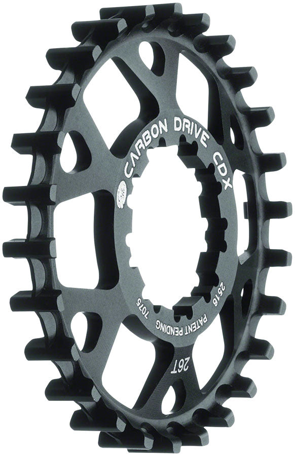NEW Gates Carbon Drive CDX:SL CenterTrack Freehub 9-Spline Rear Sprocket - 26t, Shimano 9-Spline, Black - Around the Cycle