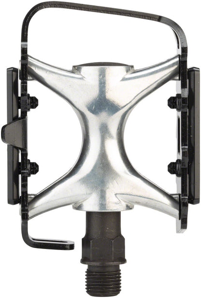NEW Dimension Mountain Compe Pedals - Platform, Aluminum, 9/16", Black/Silver - Around the Cycle