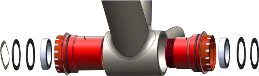 NEW Wheels Manufacturing BB30 to Shimano Bottom Bracket with ABEC-3 Bearings Black Cups
