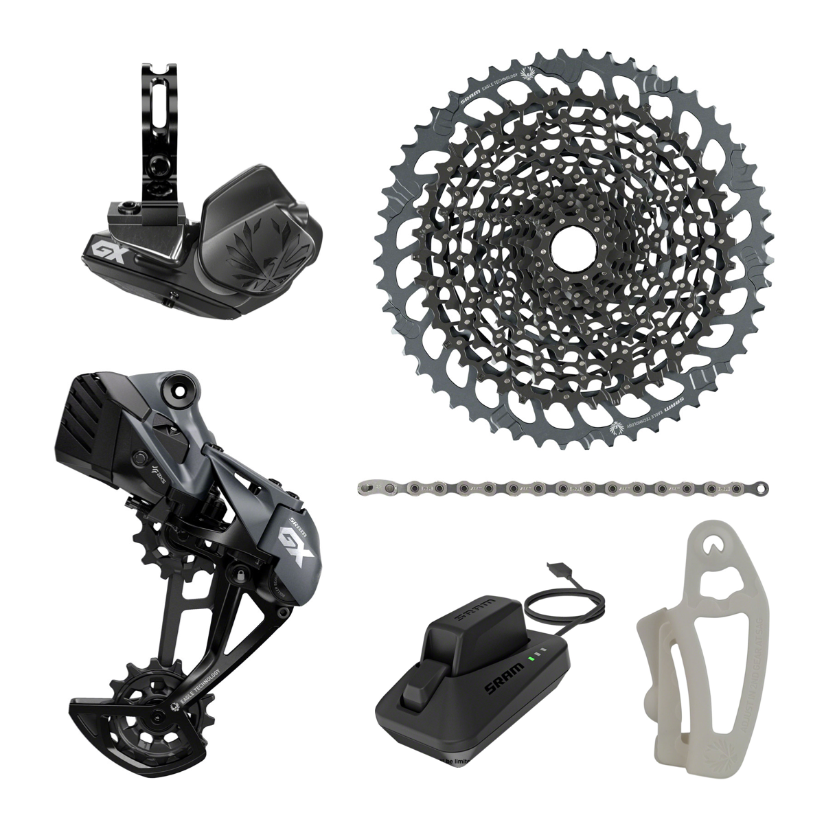 NEW SRAM GX Eagle AXS Upgrade Kit - Rear Derailleur, Shifter, Cassette 10-52t, Chain, Charger/Cord, Battery