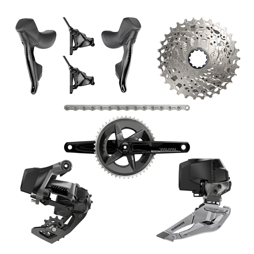 NEW SRAM Rival eTap AXS D1 2x12 Speed Groupset - Road & Gravel, With C NEW SRAM Rival eTap AXS D1 2x12 Speed Groupset - Road & Gravel, With C
