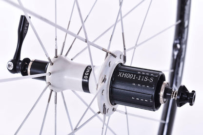 USED Xentis Squad 2.5 Carbon Rim Brake Tubular Wheelset 11 speed Quick Release